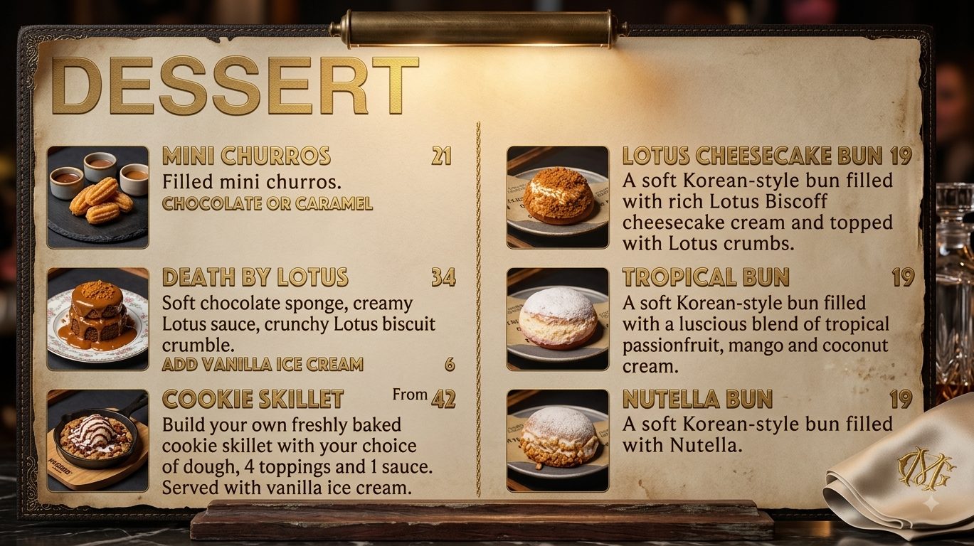 High Joint menu card 3